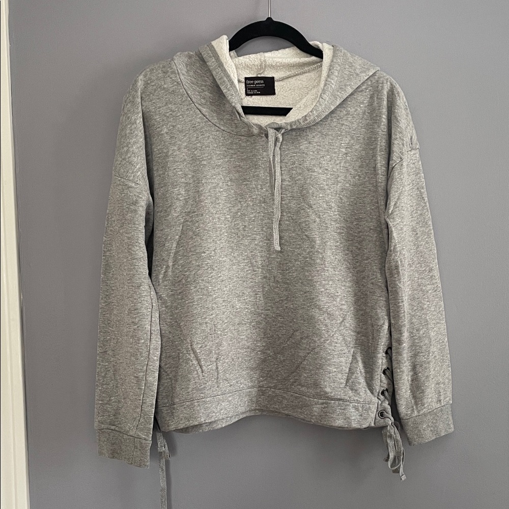 Free Press Light Gray Women's Cowl Neck Sweater